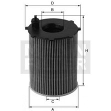 Mann Yağ Filtresi [ Mercedes-Benz C-Klasse (W205/A205/C205/S205) C 220 D Om 654.920 ] Almla