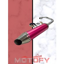 Motofy Cg Kuba Çita Agk Falcon Modifiye Egzoz Kırmızı