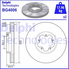 Delphi On Fren Dısk Ayna Transıt V348 06 A.ceker Olcu 300 28