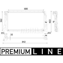 Mahle Motor Su Radyatoru Mını F55 F56 14 17 Premıum Lıne