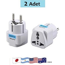 Anktek Priz Çevirici Dönüştürücü Almanya Çin Japon Amerikan Ing Tipi Fişleri Türk Tipine Dönüştürür