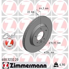Zimmermann Arka Fren Aynası Havalı Transporter T5 1.9 Tdi 2.0 2.5 Tdi 04/03 Multıvan 4.03 294X21.9X5DLXHAVAL 986479097-DF4312