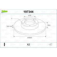 Valeo Fren Dıskı Arka Bmw E81 E87 E90