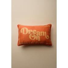 Vanilla Home Dream On Baskılı Biye Detaylı Kırlent Kılıfı