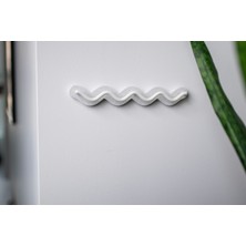 Genç 3D Modern Dalgalı Gözlük Askısı | Duvara Monte Gözlük Standı | Şık Gözlük Organizeri