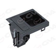 GVA Bozuk Para Kutusu Orta Konsul Karbon Fiber Siyah Bmw E46 98 06 Almla