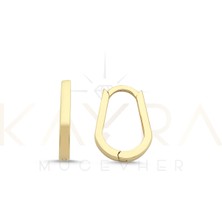 Kayra Mücevher Sade Altın Küpe AHK89