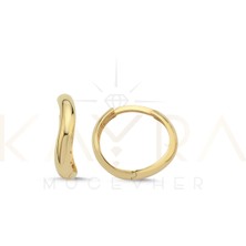 Kayra Mücevher Es Altın Halka Küpe AHK122