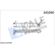 Kale Xmpdby Turbo Radyatörü Intercooler Dacia Duster 1.5dci 10 Al/pl/brz