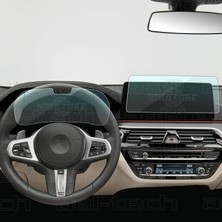 OROEL OTOMOTİV Bmw 6 Serisi Dijital Gösterge ve 12,3 Inc Navigasyon Uyumlu Nano Ekran Koruyucu 2li Set