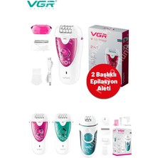 Empressco Iki Başlıklı Kablosuz Epilasyon ve Tıraş Cihazı, Ergonomik ve USB Şarjlı