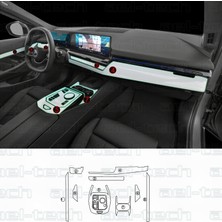 OROEL OTOMOTİV Bmw 5 Seri Uyumlu Piano Black Tpu Koruyucu 9 Lu Set