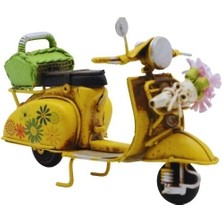 Kenpazar Dekoratif Metal Scooter Önü Sepetli