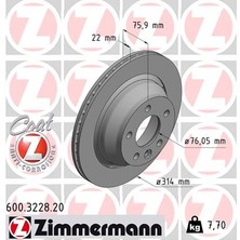 Zimmermann Arka Fren Aynası Havalı Toareg 7la.7l6.7l7 3.0 V6 Tdı/3.2 V6/3.6 V6 Fsı/4.2 V8 Fsı/4.2 V8/6.0 W1 986479094-DF4718S
