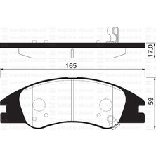 SANGSIN Sangsın SP1167 Ön Fren Balata Kıa Cerato 2.0l D4EA Dizel 04-06 / 1.6l G4EE Benzinli 05-> 581012FA10-581012FA20