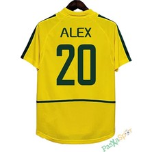 Legent Lady Brezilya 2002 Alex De Souza Nostalji Dünya Kupası Finali Profesyonel Iç Saha Retro Forması