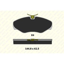 Universal Fren Balata Ön Renault Traffıc Iı (F9Q) - Nıssan Prımastar - Opel Vıvaro