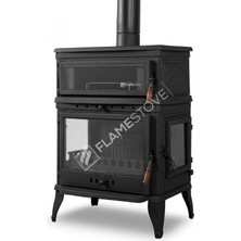 Volkan Retro Dik Fırınlı Şömine