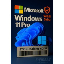 Microsoft Windows 11 Pro Dijital Lisans Anahtarı Key 32&64 Bit