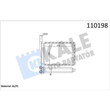 Kale 0581852AL Kalorifer Radyatörü R9-R11-EXP 212X156 2 Sıra Al Pl Sistem 7701027078