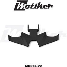 Motiker Benelli 125s / RKS RK125S Uyumlu Far Altı Winglet 3D Model Aksesuar V2