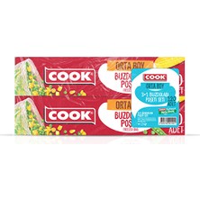 3 Adet  Cook Buzdolabı Poşeti (3+1) 120 Li