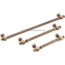 Doğanlar AL344 Ekselans Olifka Antik Sarı, Eskitme Mobilya Kulp Kulbu 128 mm