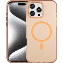 Kılıf House Iphone Uyumlu Metal Tuşlu Slim Mat Renkli Magsafe Destekli Kılıf