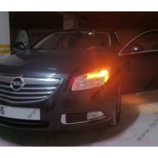 Gözpar Oto Fardoktoru Opel Insıgnıa Turuncu Gündüz Farı Ampulü Flösher T20 W21 5W