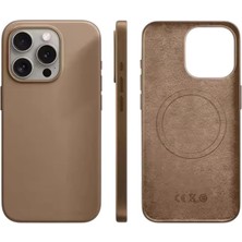 Kılıf House Iphone Uyumlu İçi Süet Hakiki Deri Animasyonlu Magsafe Destekli Kılıf