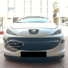 Caralp Peugeot 207 2006-2014 Uyumlu Üniversal V2 Laguna Lip Esnek Ön Lip 2 Parça Tampon Altı Dil Karlık Ön Ek