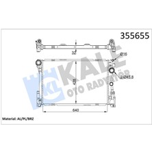 Kale Motor Su Radyatoru Mercedes W204 S204 C204 C218 W212 C207 R172