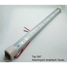Gözpar Oto 12V 100CM Alüminyum Gövde Anahtarlı LED Tavan Lamba Beyaz