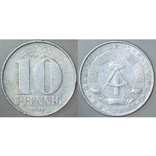 Banknoting Doğu Almanya 10 Pfennıg 1971 A Harfi= Berlin Darbı - Ddr.