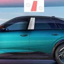OROEL OTOMOTİV Peugeot 3008 Uyumlu Yan Çıta Tpu Koruyucu 4'lü Set 2017-2023