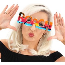 Eco Port Beach Yazılı Parti Gözlüğü Yaza Merhaba Hawaii Show Gözlüğü 19X6 cm