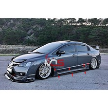 S57 Garaj Honda Civic Fd6 Marşpiyel Sağ Sol Takım Fiberglass Boyasız