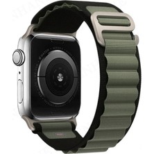 Eco Port Apple Watch 42MM Mountain Kordon - Siyah-Yeşil