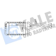 Kale 358630 Kalorifer Radyatörü Hyundaı Santa Fe 2.2l D4EB Crdi 06-12 - Aleminyum 971382B000