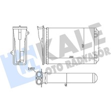 Kale 356125 Kalorifer Cıtro N C3 Iıı-Peugeot 2008 I-208 I Kalorifer Al/mknk 200X157X42 1608182480
