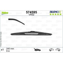 Valeo Nrzsnt Arka Silecek Peugeot P5008 16 Renault Megane Iv-Talisman X1 240 mm