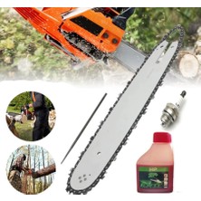 Hsgl Motorlu Testere Stıhl Uyumlu 3/25 33.5 Diş Kılavuz 2t Yağ Buji Set Stıhl 024 026 MS240 MS270 MS280 Modellere Uyumlu