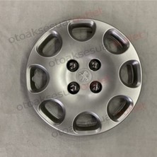 Peugeot 306 14 Inc Kırılmaz 4 Adet Jant Kapağı Arma ve Kelepçe 4616