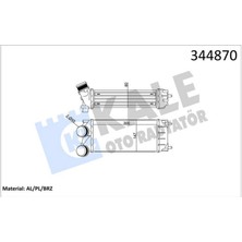 Kale Xmpdby Turbo Radyatörü Intercooler P308-P3008-P5008-PARTNER Tepee-C4-Ds4-Berlingo Iii 300X150 Al/pl/brz
