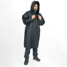 Hobiurun Su Geçirmez Panço Yağmurluk - Balıkçılık - Siyah - 100