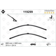 Valeo Sptrns Silecek Supurgesi Takimi 600MM / 600MM Mercedes W204 S204 C204 C218 X218 W212 S212 C207 A207 Swf