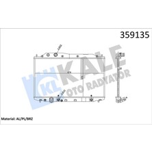 Kale Radyatör Honda Civic Viii Sedan 1.3 Ima 06 - At 16MM Almla