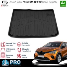 Drs Tuning S-Dizayn Renault Captur 3D Pro Bagaj Havuzu 2019 Üzeri A+ Kalite