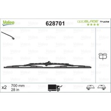 Mocan Optiblade X1 700 mm Su Fıskiyeli Mercedes-Benz Actros Mp4 Euro 5 / Euro 6 10/11 . ANVAL-628701