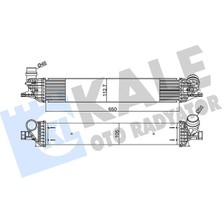 Kale Turbo Radyatörü Intercooler Lgn Iıı 2.0 Dcı Al-Pl-Brz 652X112X108
